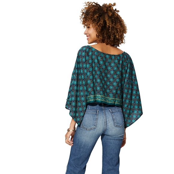 Aller Simplement Kimono Printed Blouse - Picture 2 of 8